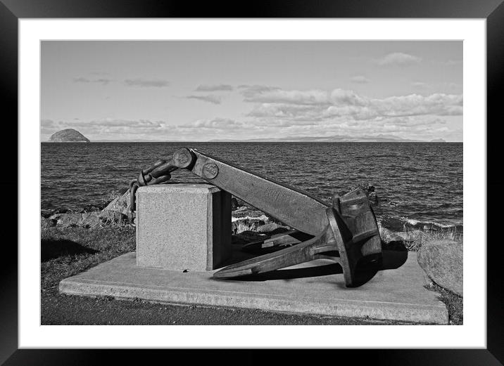 Anchor memorial for the Russian cruiser Varyag Framed Mounted Print by Allan Durward Photography
