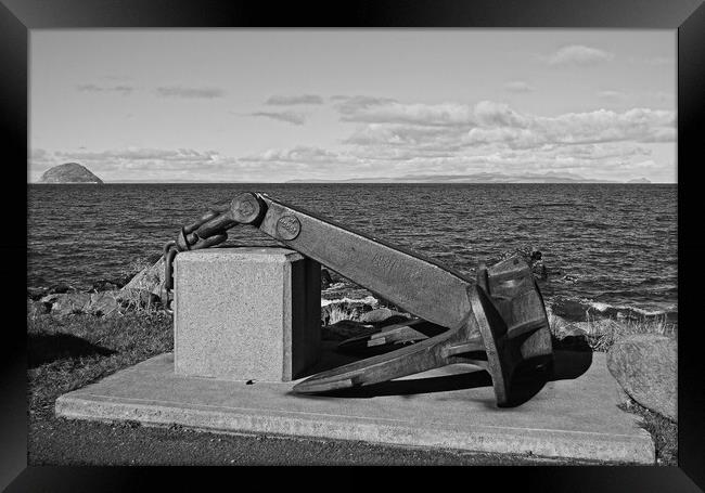 Anchor memorial for the Russian cruiser Varyag Framed Print by Allan Durward Photography
