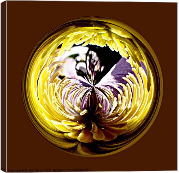Spherical Paperweight Lobellia Canvas Print by Robert Gipson