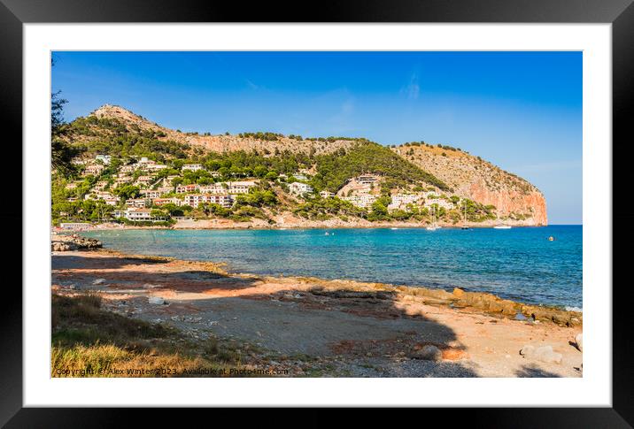 Canyamel beach on Mallorca Framed Mounted Print by Alex Winter