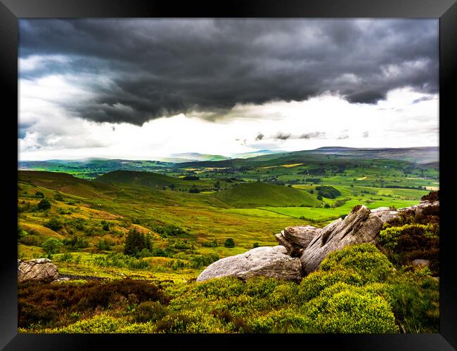 The View from Barden Moor Framed Print by James Elkington