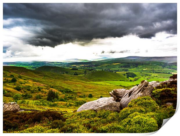 The View from Barden Moor Print by James Elkington