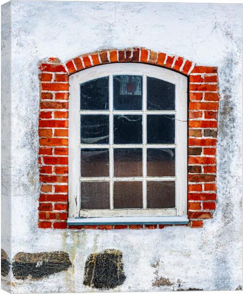 Hovdala Castle Window Canvas Print by Antony McAulay