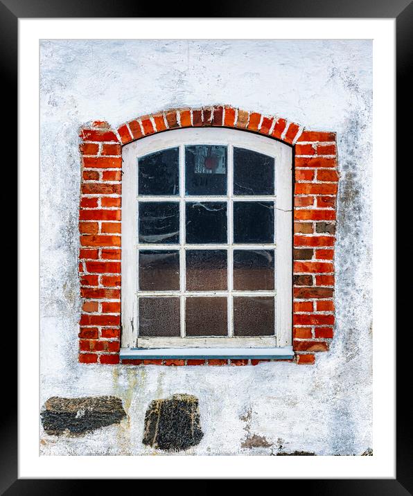 Hovdala Castle Window Framed Mounted Print by Antony McAulay