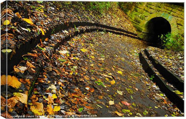 Autumn Pathway, Edinburgh Canvas Print by Jason Connolly