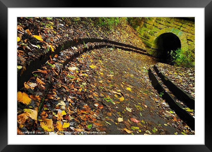 Autumn Pathway, Edinburgh Framed Mounted Print by Jason Connolly