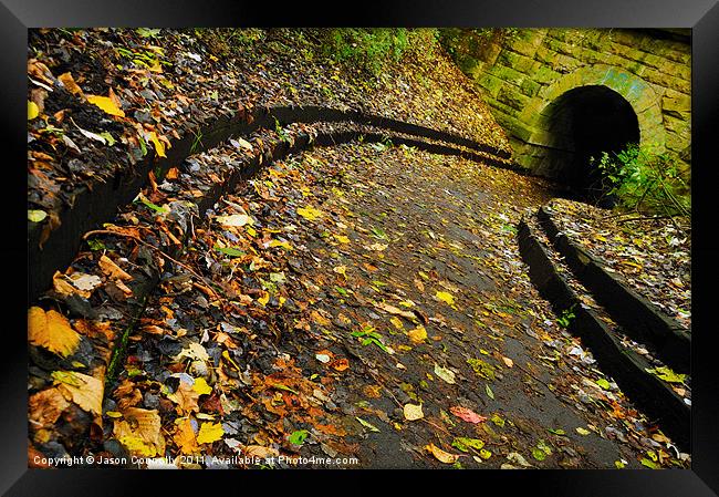 Autumn Pathway, Edinburgh Framed Print by Jason Connolly