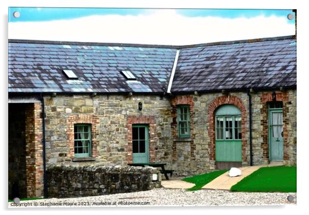 Farm Buildings in Donegal, Ireland Acrylic by Stephanie Moore