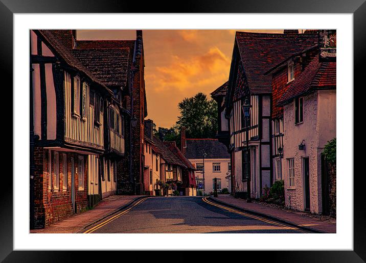 Church Street In The Evening Framed Mounted Print by Chris Lord