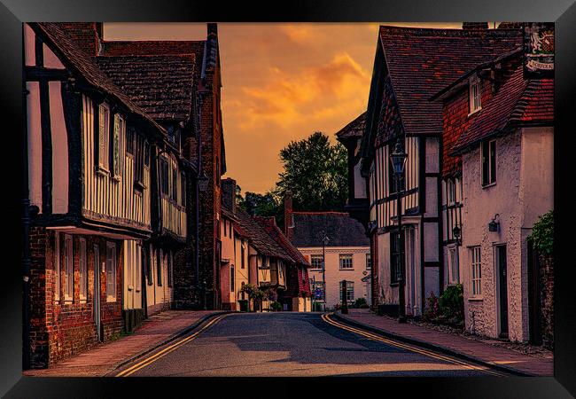Church Street In The Evening Framed Print by Chris Lord
