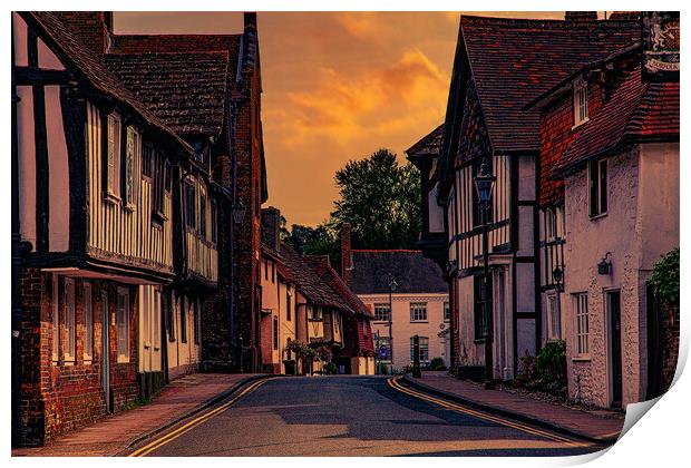 Church Street In The Evening Print by Chris Lord