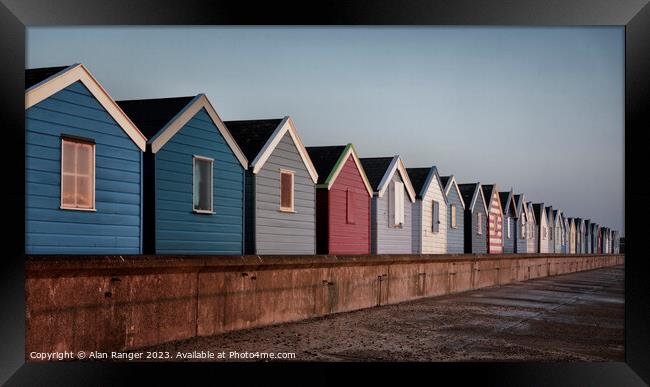 Southwold Beach Huts 1 Framed Print by Alan Ranger