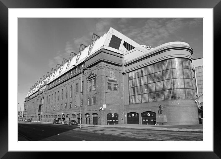 Main stand at Ibrox Framed Mounted Print by Allan Durward Photography