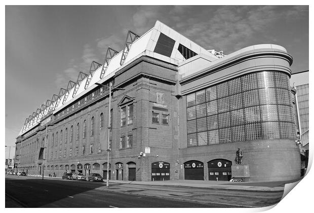 Main stand at Ibrox Print by Allan Durward Photography