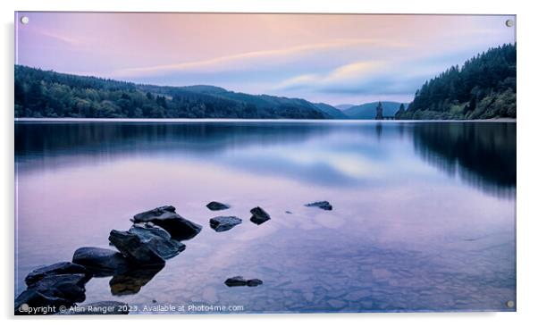 Dawn at Lake Vyrnwy Acrylic by Alan Ranger
