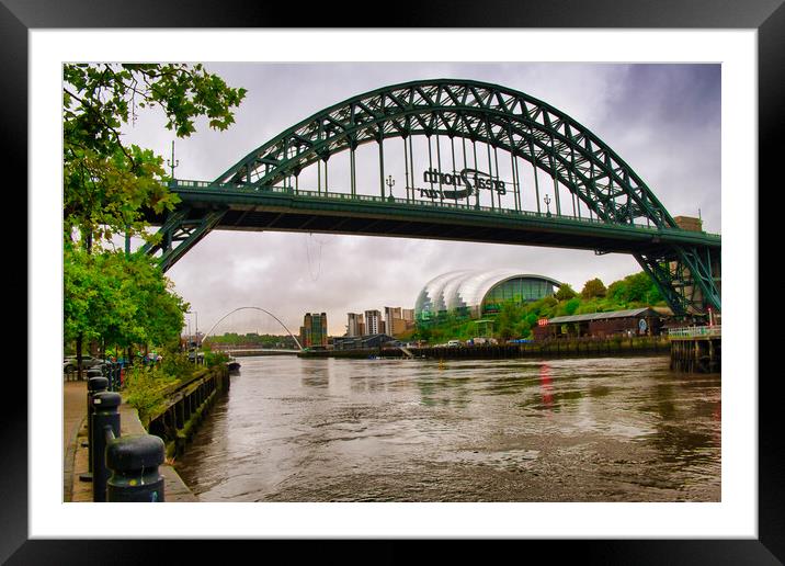 Tyne Bridge Great North Run Framed Mounted Print by Steve Smith