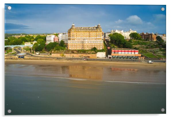 Scarborough Grand Hotel Acrylic by Steve Smith