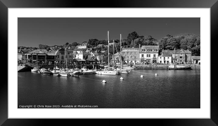 Padstow harbour Framed Mounted Print by Chris Rose
