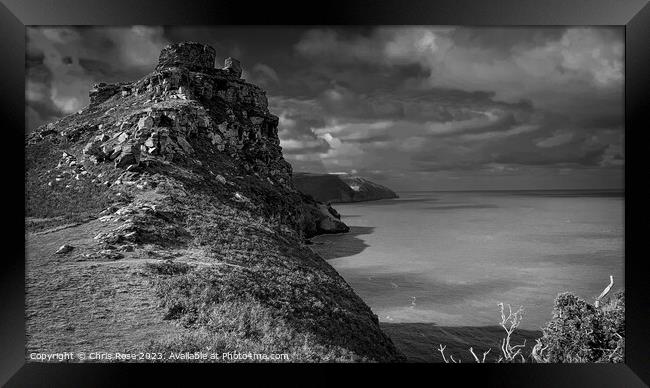Valley of Rocks, North Devon Framed Print by Chris Rose