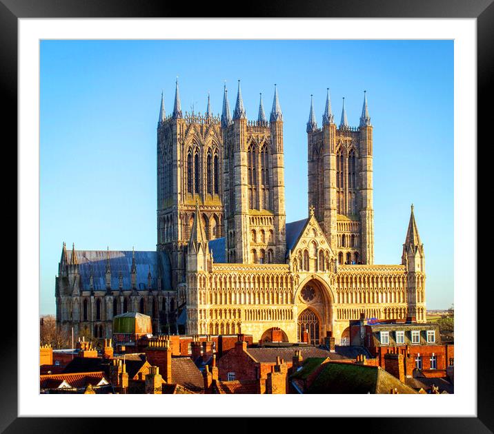 Lincoln Cathedral Framed Mounted Print by Jean Gilmour