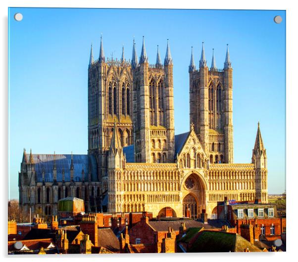 Lincoln Cathedral Acrylic by Jean Gilmour