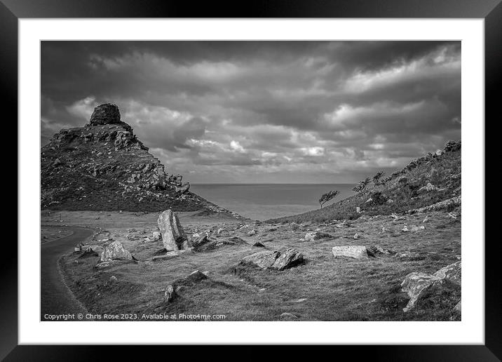 Valley of Rocks Framed Mounted Print by Chris Rose