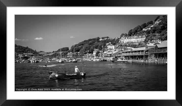 Looe Harbour Framed Mounted Print by Chris Rose