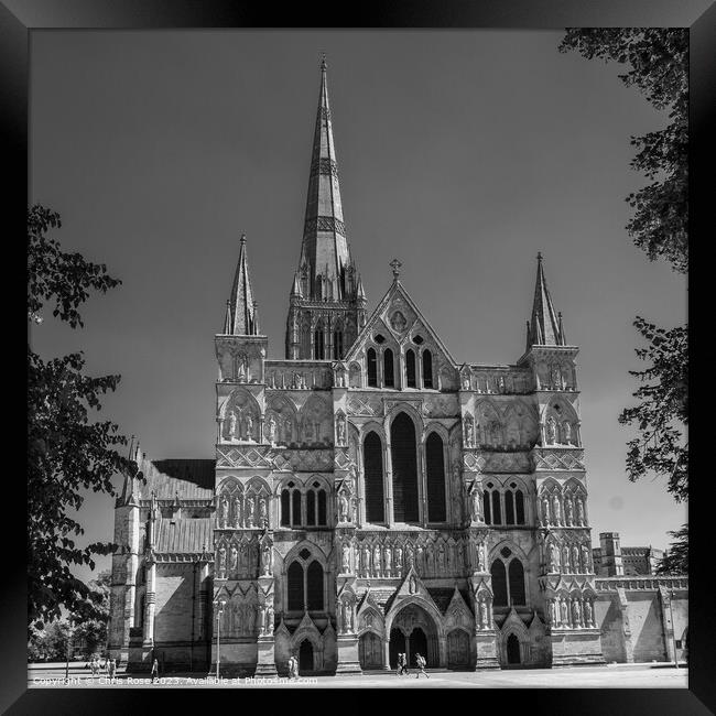 Salisbury Cathedral Framed Print by Chris Rose