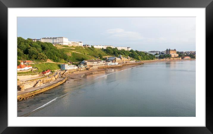 Scarborough Seafront from above Framed Mounted Print by Tim Hill