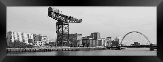 Finnieston crane and Clyde Arc, Glasgow. Framed Print by Allan Durward Photography