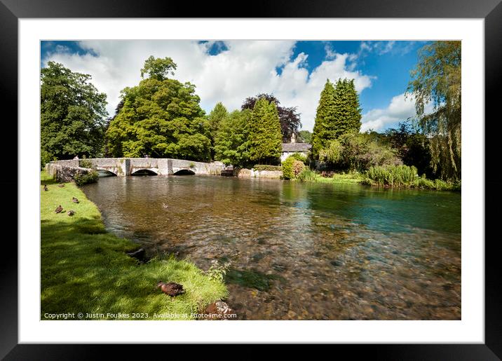 Ashford-in-The-Water, Derbyshire Peak District Framed Mounted Print by Justin Foulkes