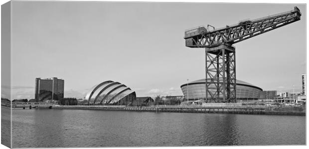 River Clyde scene Glasgow. Canvas Print by Allan Durward Photography