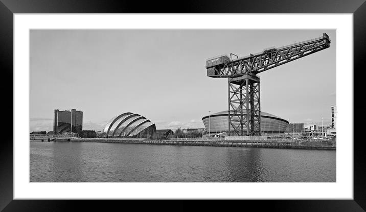 River Clyde scene Glasgow. Framed Mounted Print by Allan Durward Photography