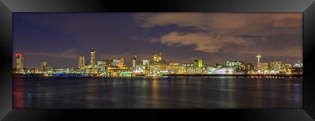 Liverpool  Across The River Mersey Framed Print by Phil Durkin DPAGB BPE4
