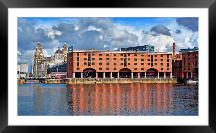 The Royal Albert Dock, Liverpool Framed Mounted Print by Darren Galpin