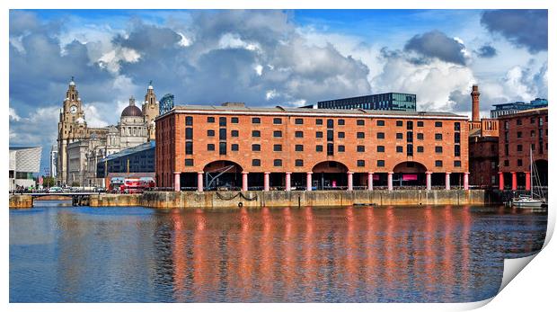 The Royal Albert Dock, Liverpool Print by Darren Galpin