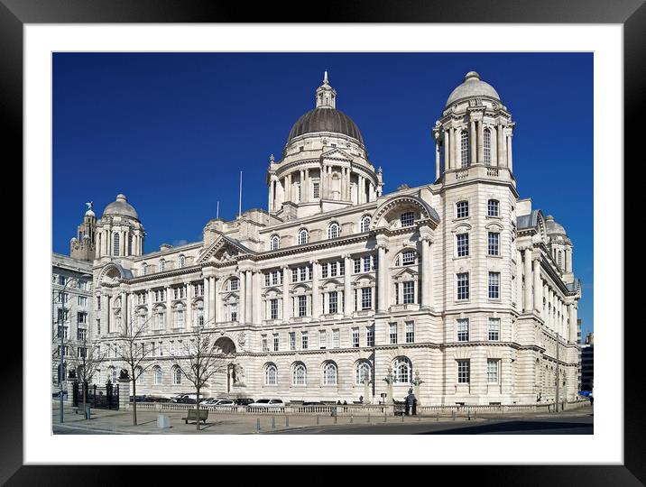 The Port of Liverpool Building Framed Mounted Print by Darren Galpin