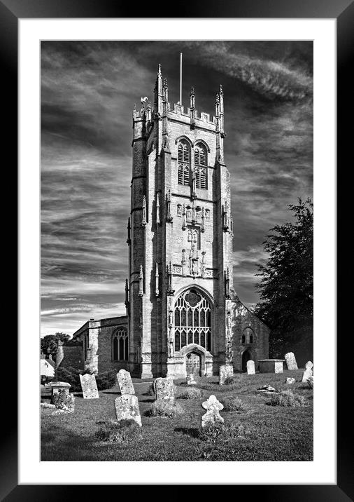 St Mary's Church, Beaminster, Dorset    Framed Mounted Print by Darren Galpin