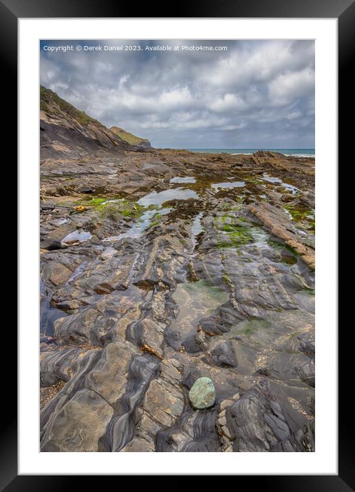 Majestic Cornish Coastline Framed Mounted Print by Derek Daniel