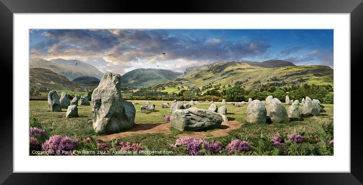 Enchanting Castlerigg Stone Circle Framed Mounted Print by Paul E Williams