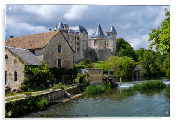 Chateau de Verteuil, Verteuil, Charente, France Acrylic by Chris Mann