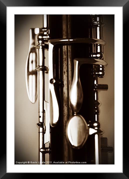 Oboe 1 Framed Mounted Print by Gavin Liddle