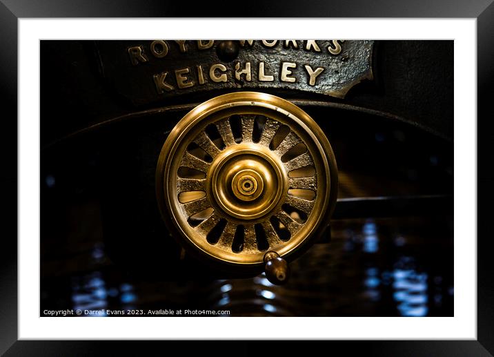 Wheel and Handle Framed Mounted Print by Darrell Evans