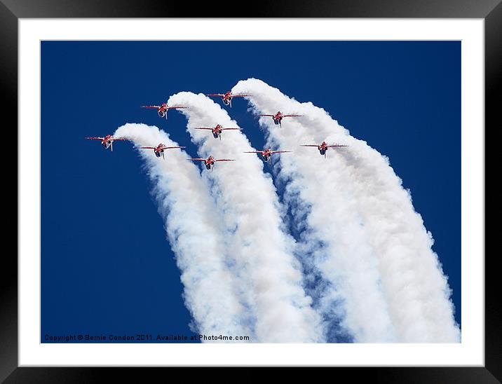The Red Arrows Framed Mounted Print by Bernie Condon