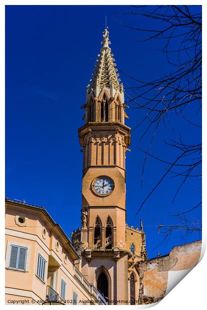 Nostra Senyora dels Dolors in Manacor Print by Alex Winter