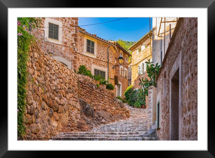 Fornalutx on Majorca Framed Mounted Print by Alex Winter