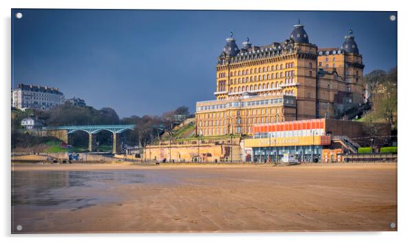 Scarborough Grand Hotel Acrylic by Tim Hill