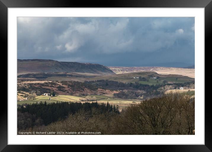 Cronkley Scar and Widdybank Fell, Teesdale Framed Mounted Print by Richard Laidler