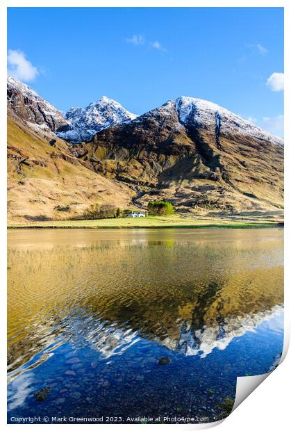 Loch Achtriochtan Print by Mark Greenwood