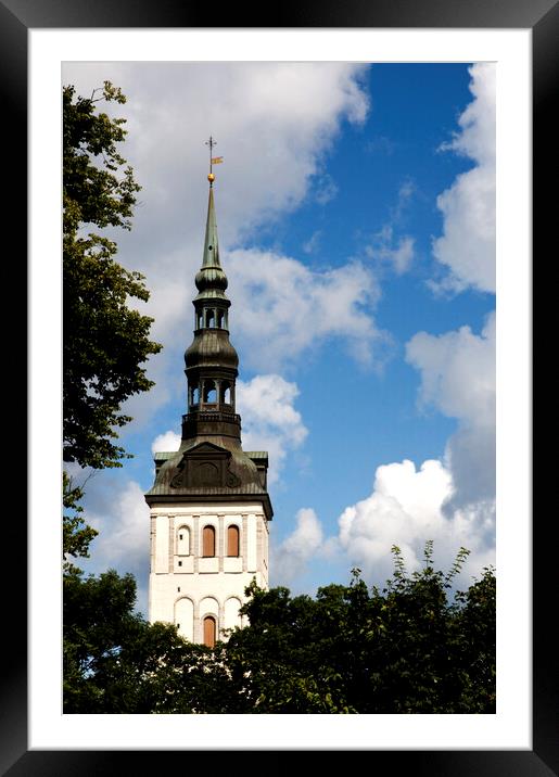 St. Nicholas' Church (Niguliste Kirik), Tallinn, Estonia Framed Mounted Print by Fabrizio Troiani